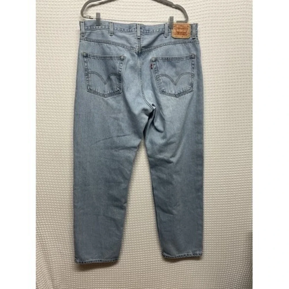 Levi's 505 Regular Fit‎ Blue Light Wash Mid Rise Denim Jeans Men 40x30 India
